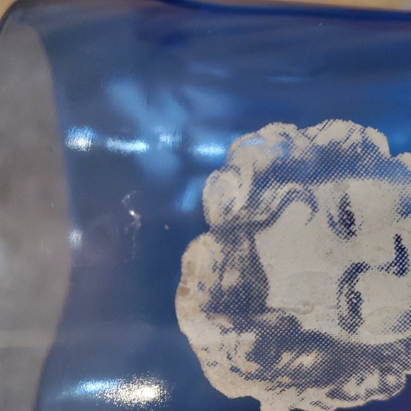 Antique 1930's Shirley Temple Hazel Atlas Cobalt Blue Depression Glass - Picture 8 of 8